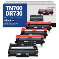 TN760 Toner DR730 Drum Compatible For Brother DCP-L2550DW HL-L2395DW 2730DW Lot
