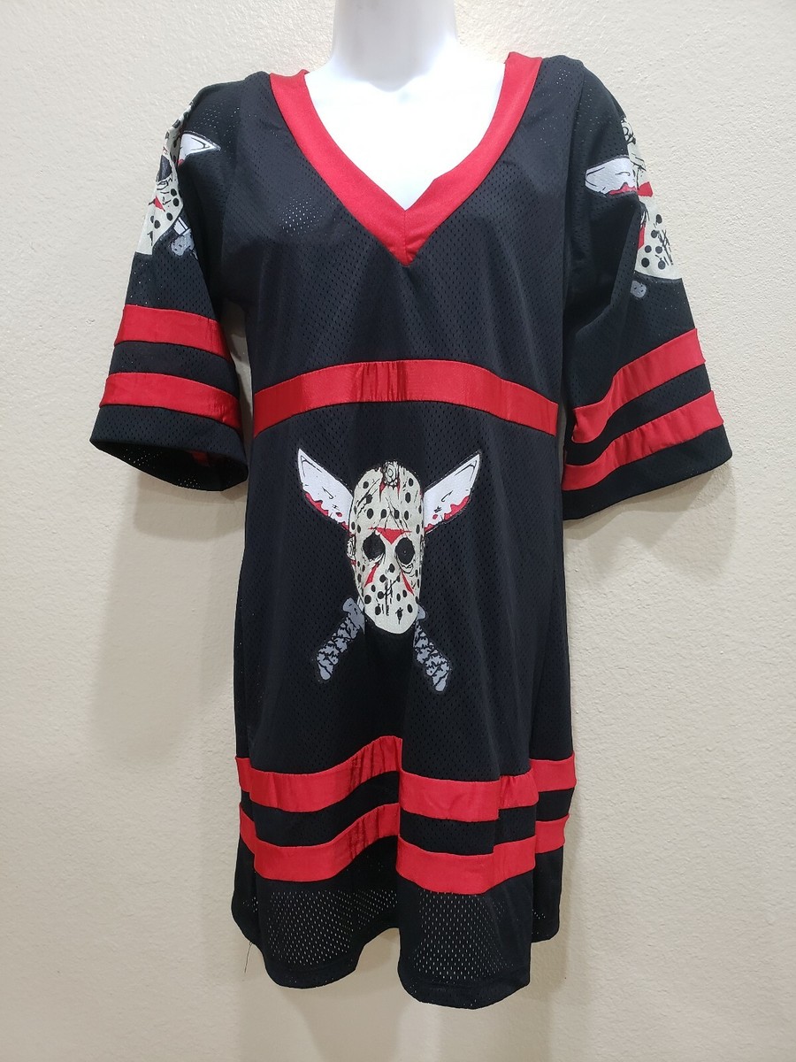 Rubies "Friday The 13th" Jason Voorhees Womens Hockey Jersey Costume  Halloween