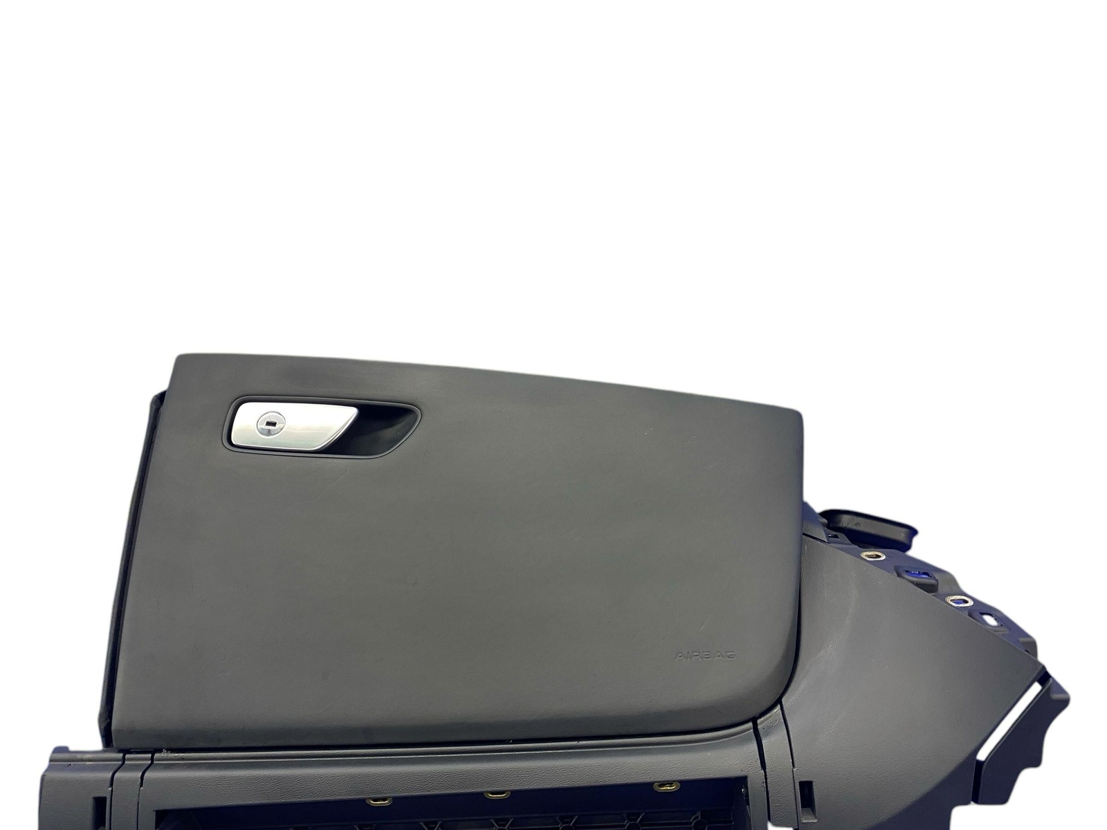 2017-2021 AUDI R8 FRONT RIGHT GLOVE BOX ASSEMBLY W/ TRIM PANEL BLACK 4S1857096