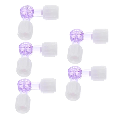 10Pcs Plastic Two Way Stop Cock  For Clinical Hospital Luer Lock Adapter - Picture 2 of 12