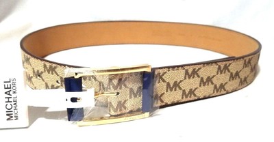 michael kors belt womens navy
