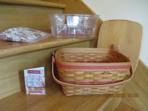 Longaberger Timeless Memory Basket Set & Lid Mother's Day *shipping included!* - Picture 2 of 15