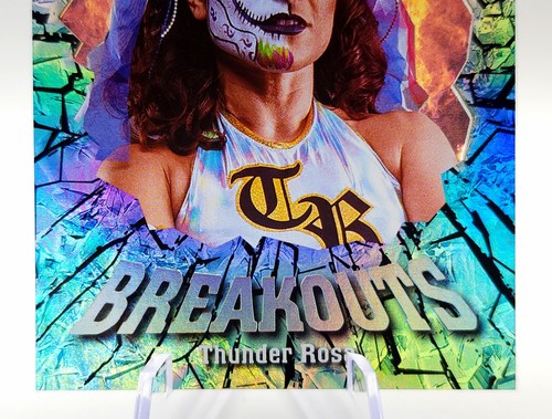 Thunder Rosa 2022 Upper Deck AEW Breakouts Holo Clear Acetate Insert Wrestling - Picture 6 of 12