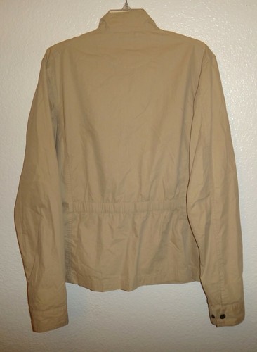 EUC WOMENS XL C.C. FILSON FULL ZIP COTTON BLEND KHAKI JACKET COAT  - Bild 6 von 8
