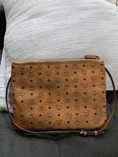 MCM POUCH IN VISETOS ORIGINAL LEATHER SHOULDER BAG POUCH