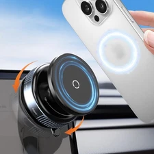 Upgraded 360° Adjustable Vacuum Magnetic Suction Cup Phone Holder, Portable M...