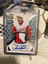 2015-16 Upper Deck The Cup Andreas Athanasiou RC Patch Auto RPA /249 #154