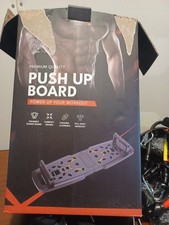 Push Up Board Fitness Portable Foldable Black Kit New Open Box