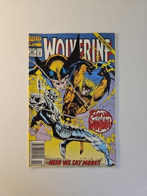 Wolverine #60 1992 Marvel Comics Larry Hama Sabretooth Stroman Newsstand Cover