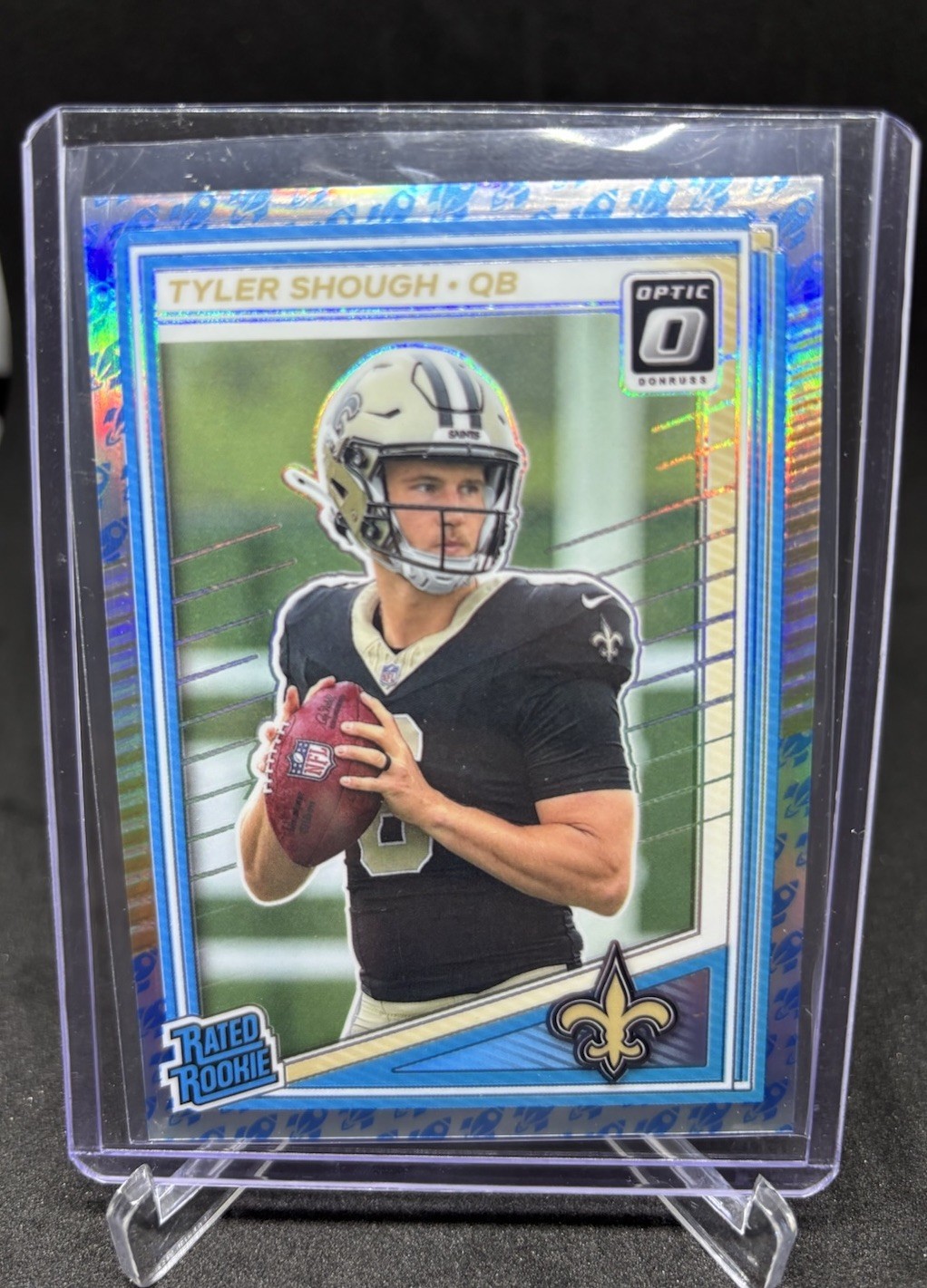 2025 Panini Donruss Optic - Rated Rookie Tyler Shough #223 Rocket Prizm (RC)