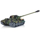 FLASH DEAL 1/16 Henglong 3888A King Tiger 7.0 RC Tank Barrel Recoil BB IR Battle — photo 6
