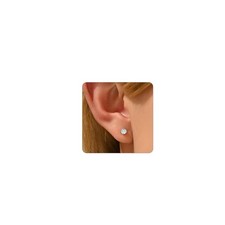 Stud Earrings for Women Dainty Silver Plated Cubic Zirconia Stud Earrings Cute S