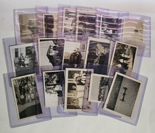 Vintage Ephemera Old B W Photo Snapshot Lot Family Portraits Vacations 1920s-50s