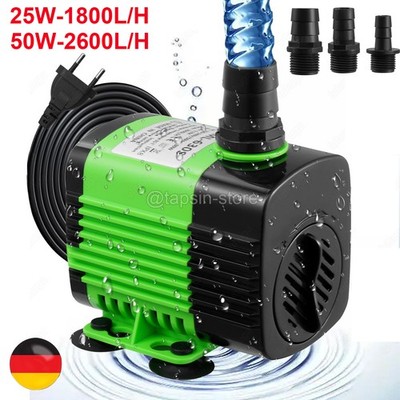 1800-2600l/h Teichpumpe Super ECO Bachlaufpumpe Filterpumpe Teich Wasser Pumpe