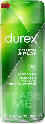 Massage & Play 2 in 1 Lubricant, 6.76 Fl. Oz. Soothing Touch with Aloe Ve