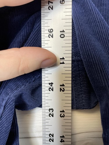 Pantalone Lands End donna 8 blu navy vita alta pull-on skinny velluto a coste elasticizzato - Foto 4 di 13