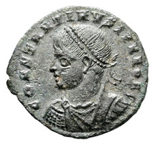 Constantine II 317-337 Kyzikos Mint Roman Empire Bronze Coin PROVIDENTIA CAESS
