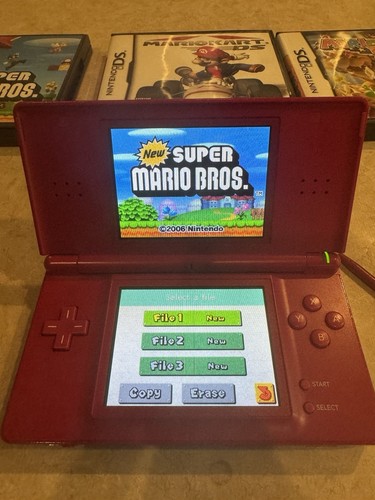 Rare Nintendo DS Lite Mario Red Limited Edition North America Tested - Picture 18 of 22