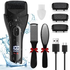 Electric Foot File Pedicure Feet Hard Skin Remover Foot Scraper Dry Dead Skin...
