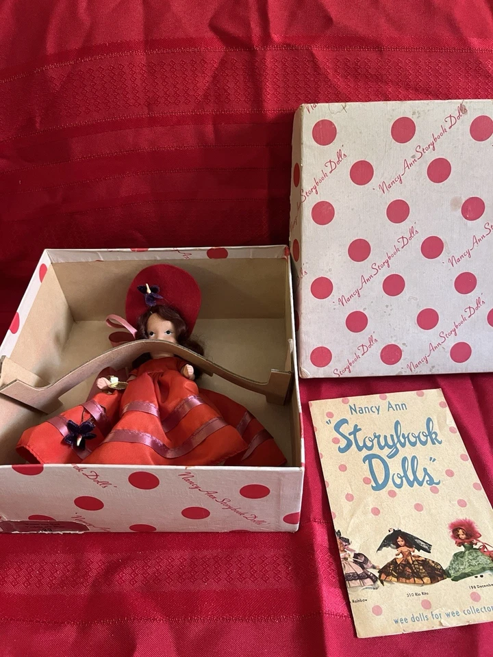  Muñeca Nancy Ann Storybook Las rosas son rojas, las violetas son azules años 40 Foto 2 de 4