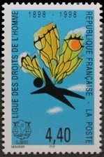 France 1998 • Sс# 2660 Iv# 3149 • Human rights League • MNH OG