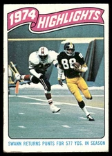 1975 Topps Lynn Swann Pittsburgh Steelers #459