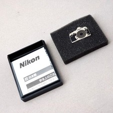 Nikon PB-DF Pin Badge Silver Camera Collectible Unused