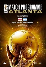 Programme England v Argentina World Cup 2026. 20 pages Size A4. Fan edition