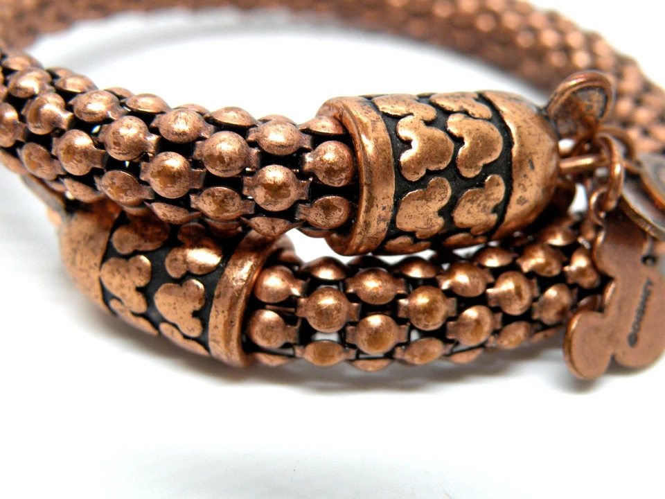 Pulsera Alex & Ani Disney Parks Mickey Mouse Regalo de Sabiduría Tono Oro Rosa Foto 3 de 4