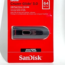 SanDisk Cruzer Glide 64GB Flash Drive USB 3.0 Thumb Memory Pen