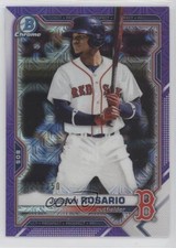 2021 Bowman Chrome Prospects Mega Box Purple Mojo Refractor Jeisson Rosario 6u5