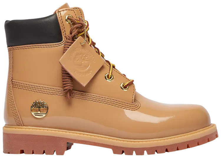 Timberland 6 Inch Premium Waterproof Boot Patent Big Kid Whe