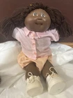 Cabbage Doll Patch Kids 1985 African American Head Mold #3 With Shoes & clothes