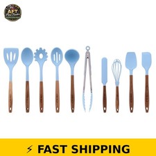 The Pioneer Woman 10-Piece Silicone Cooking Utensil Set, Blue
