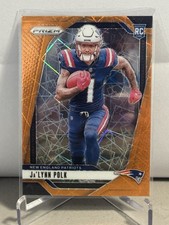 JaLynn Polk Rookie #339 2024 Panini Prizm Orange Lazer New England Patriots