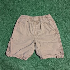 Levis Kids Tan Khaki Pull On Chino Shorts Elastic Waist 100 Cotton Size 5-6 YRS