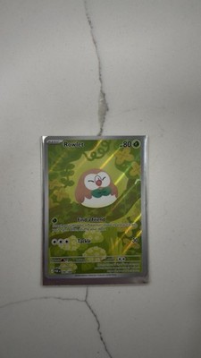 Pokémon TCG Rowlet Foil Basic Bird 80 HP POR 090/088 English 2024 Card Game