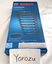 NEW BOSCH COMBINATION WRENCH RATCHET TYPE 10 SIZE SET (8～19mm) 1600A016BU