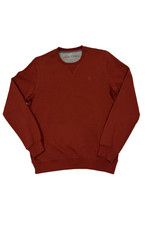 G.H. Bass  Co. Men's Medium Red Sueded Fleece Crew Neck Sweatshirt
