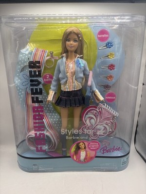 Vintage 2005 New Barbie Fashion Fever Styles for 2 Doll ヴィンテージ バービー ファッションフィーバー