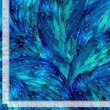 108" Wide Back Fabric | Magical Fairy Brush Blue | Timeless Treasures YARD