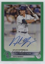 2022 Topps Chrome Veteran Green Refractor 89/99 Adam Frazier #CVA-AF Auto 0c2