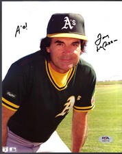 Tony La Russa Oakland A's Autograph 8X10 Photo PSA