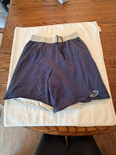 Vintage NIKE Reversible Basketball Shorts Blue/Gray Nylon Size Med