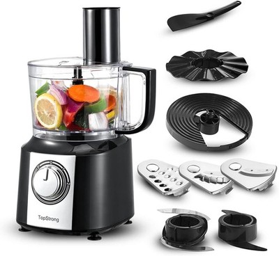 TopStrong FP201A Küchenmaschine 800W: 2L Multizerkleinerer & Food Processor
