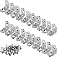 20 PCS Corner Braces 25mm x 25mm Stainless Steel 90 Degree Joints Right Angle...