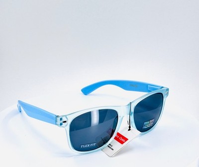 RETRO OPTIX WF01 MTPST Womens Blue Classic Square Full Rim Sunglasses Grey Lens
