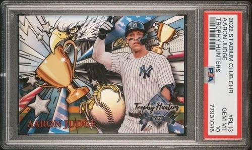 Aaron Judge 2022 Topps Stadium Club Chrome Trophy Hunters #RL13 PSA 10 GEM MT