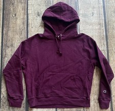 CHAMPION REVERSE WEAVE PULLOVER HOODIE WINE PURPLE WOMENS MEDIUM EXCELLENT