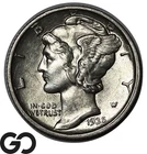 1935-D Mercury Dime, Brilliant Uncirculated++
